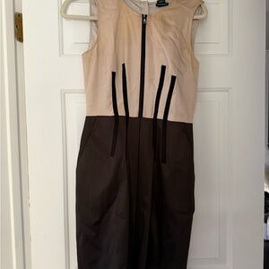 Two-Tone Sleeveless Dress